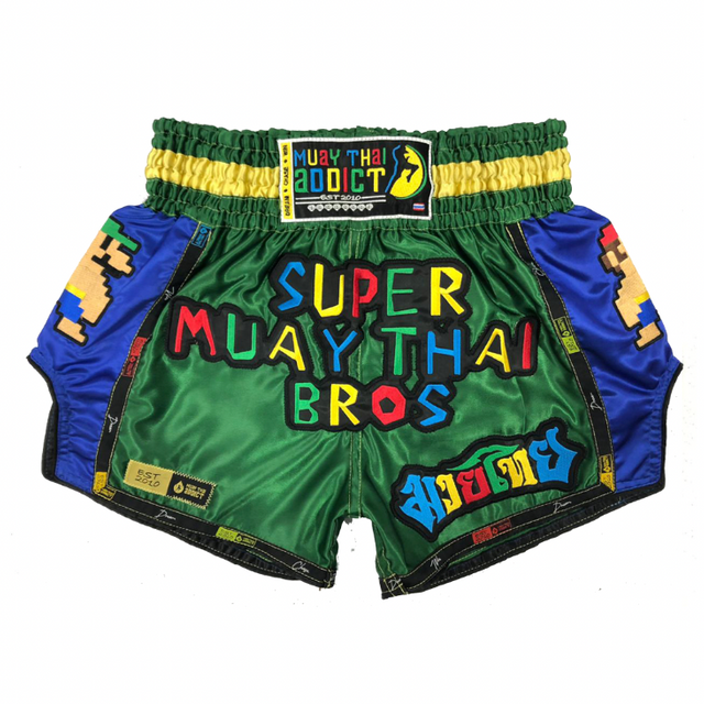 Super Muay Thai Bros Green Shorts