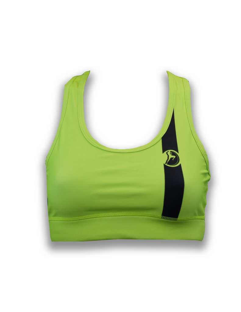 MTA Stance Racerback Sport Bra - Shocking Green