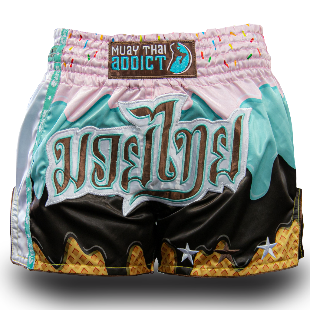 Ice Cream Drip Muay Thai Shorts