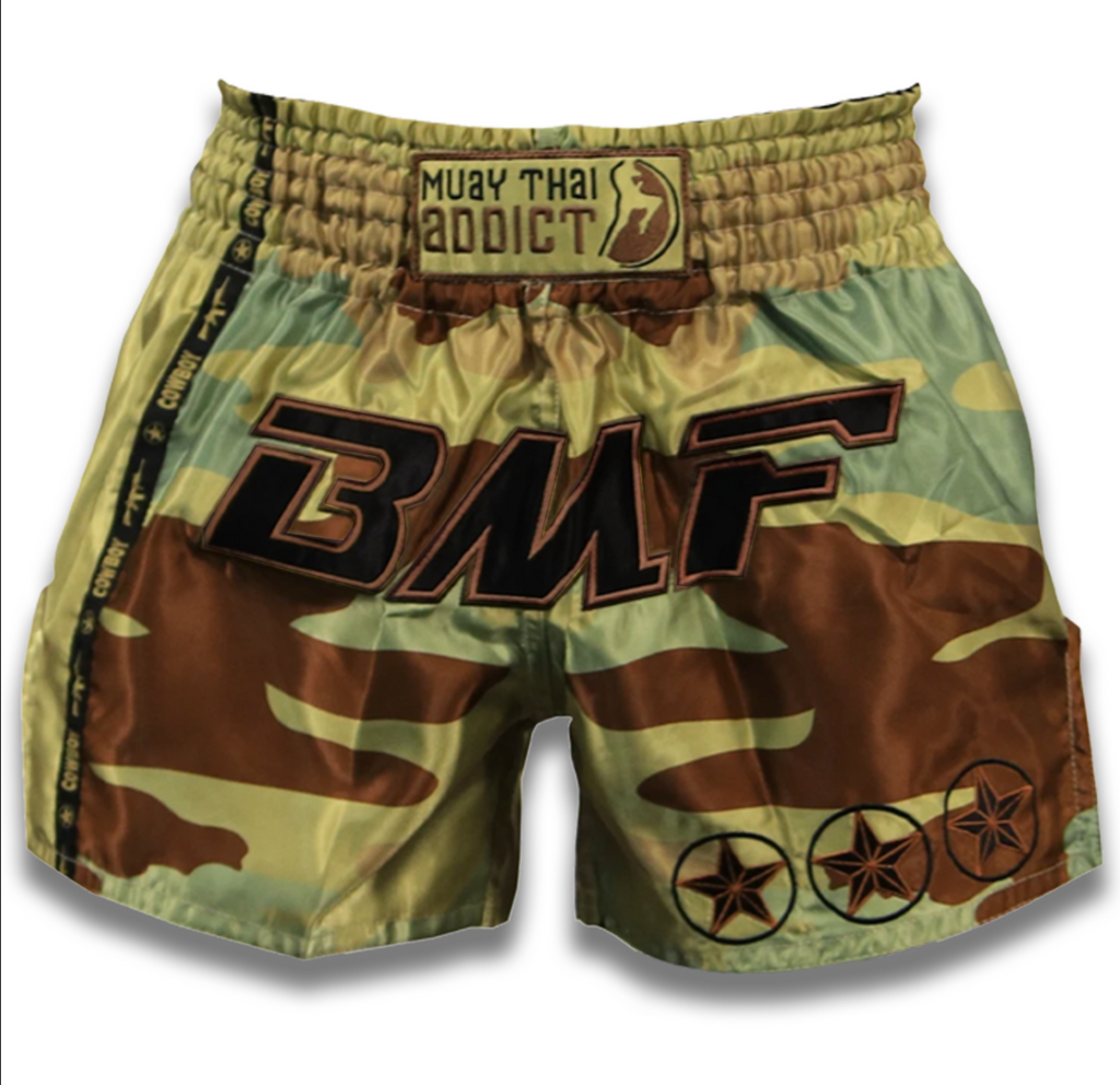 BMF Cowboy Camo Muay Thai Shorts
