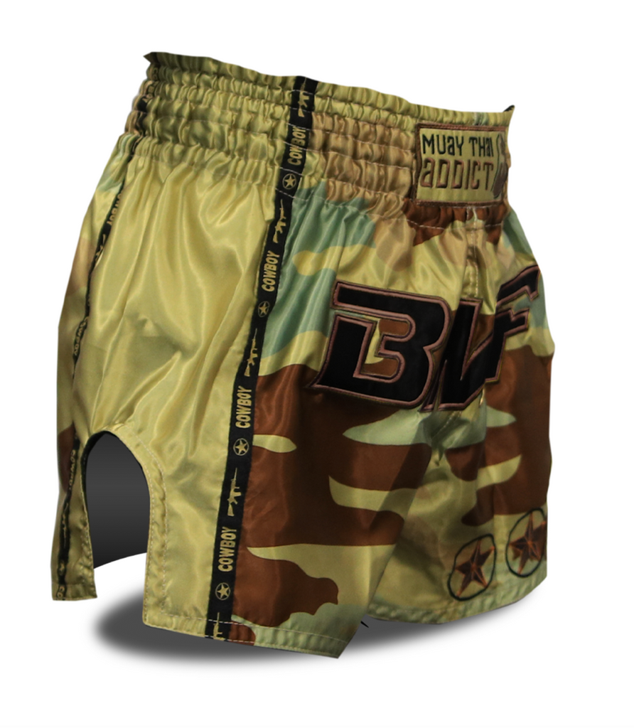 BMF Cowboy Camo Muay Thai Shorts
