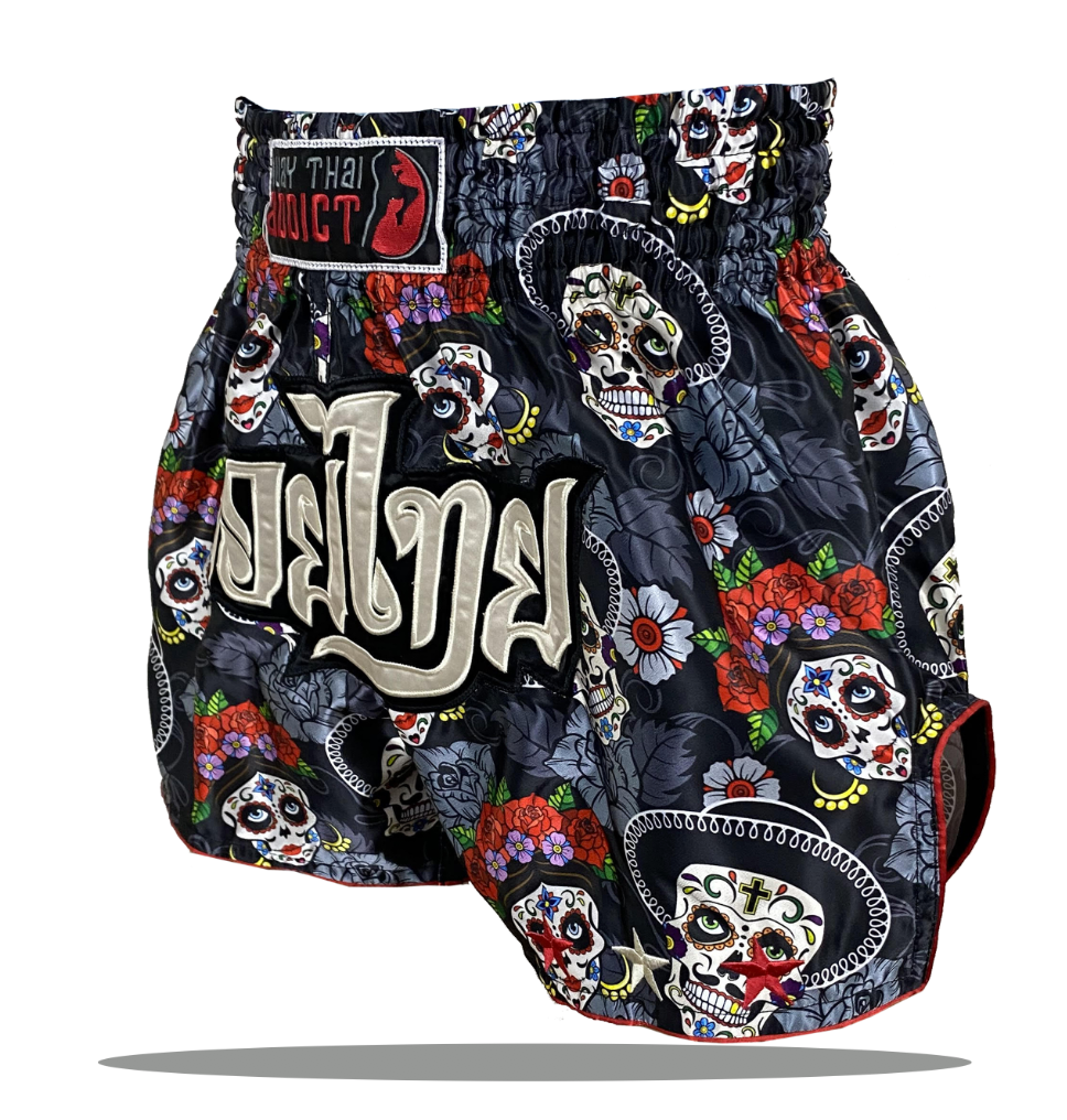 Sugar Skull Garden Muay Thai Shorts