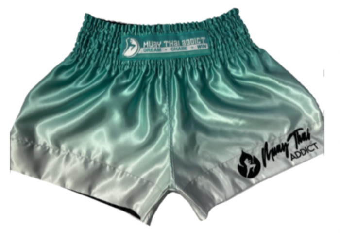 Teal Faded Muay Thai Shorts