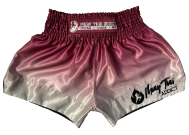 Maroon Faded Muay Thai Shorts