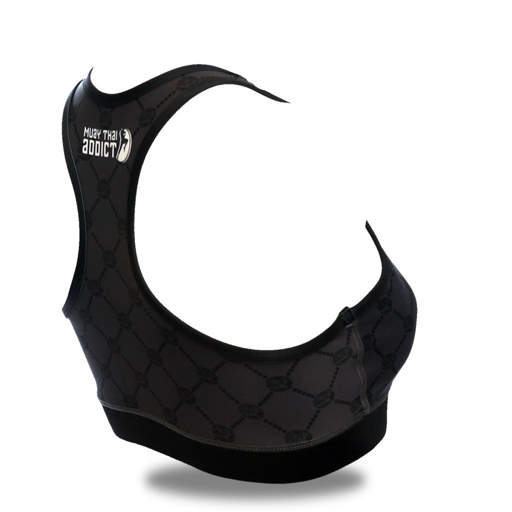 MTA Racerback Sport Bra - Grey