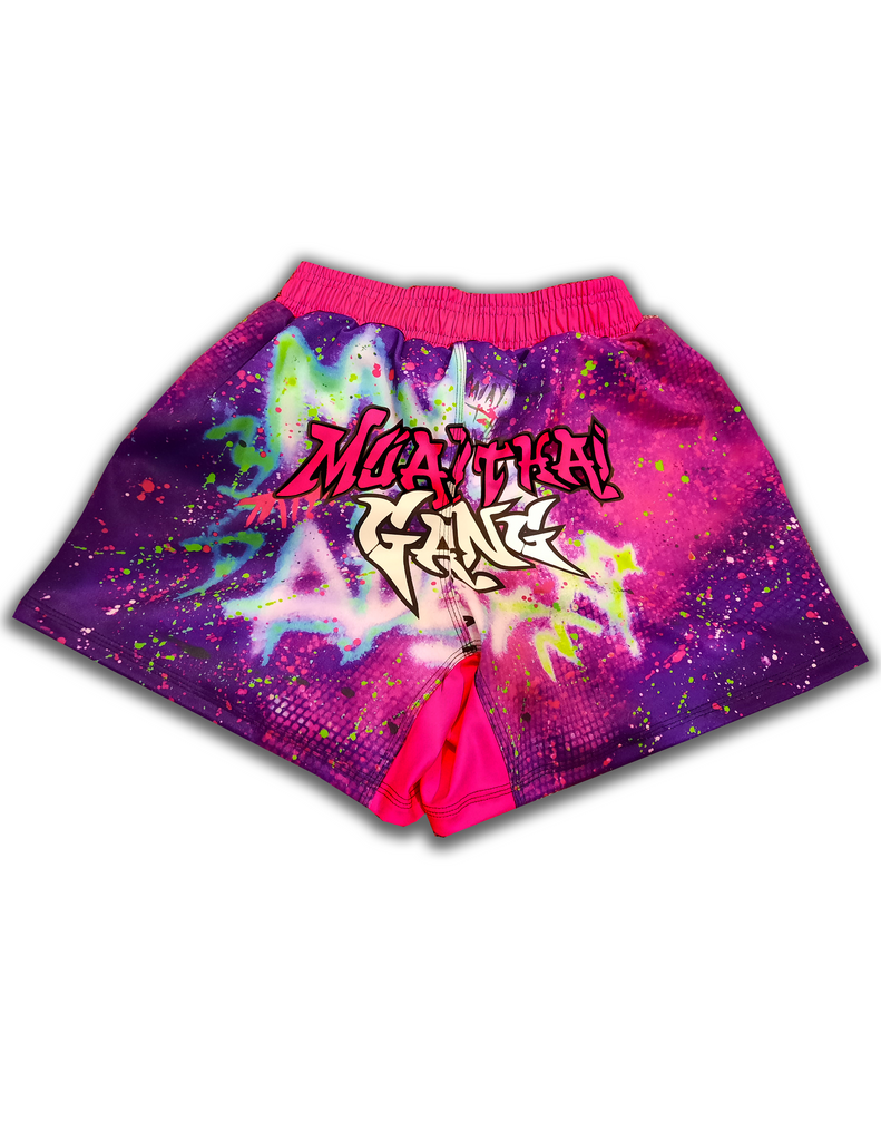 Neon Pink Graffiti Competition Short