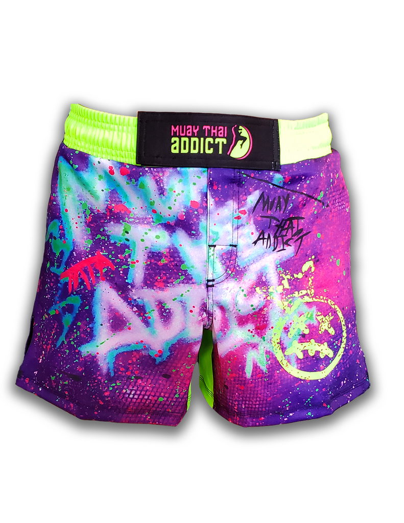 Neon Green Graffiti Competition Short