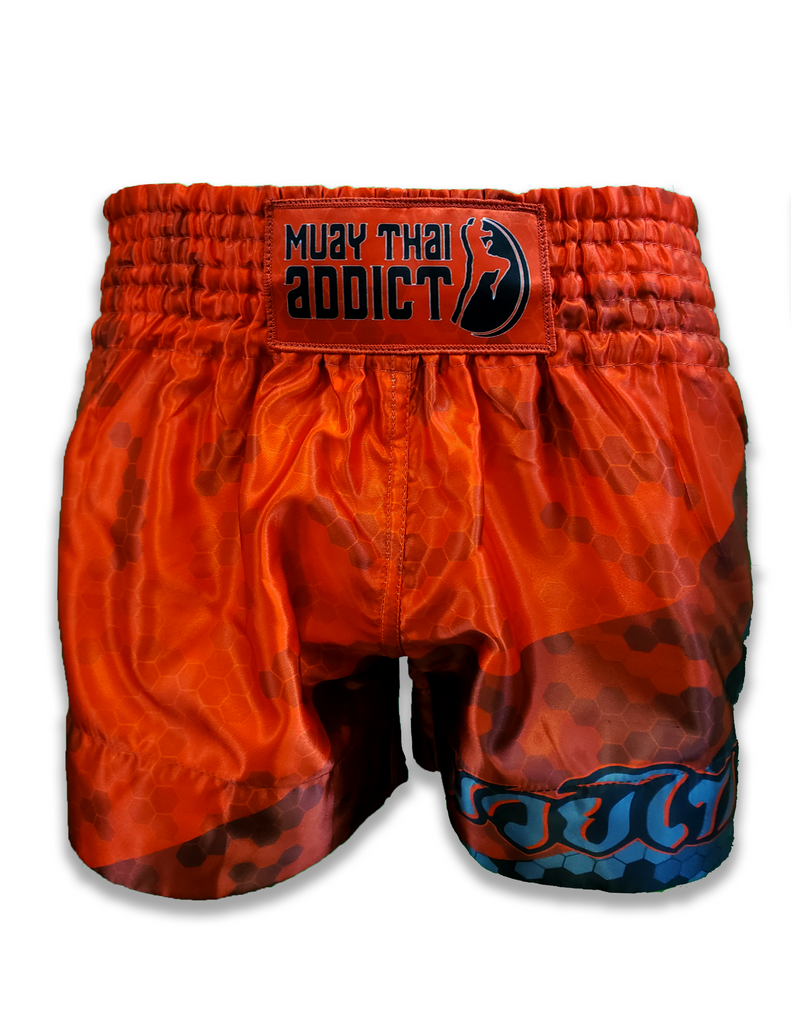 Honeycomb Fade Camo Muay Thai Shorts - Red – Muay Thai Addict
