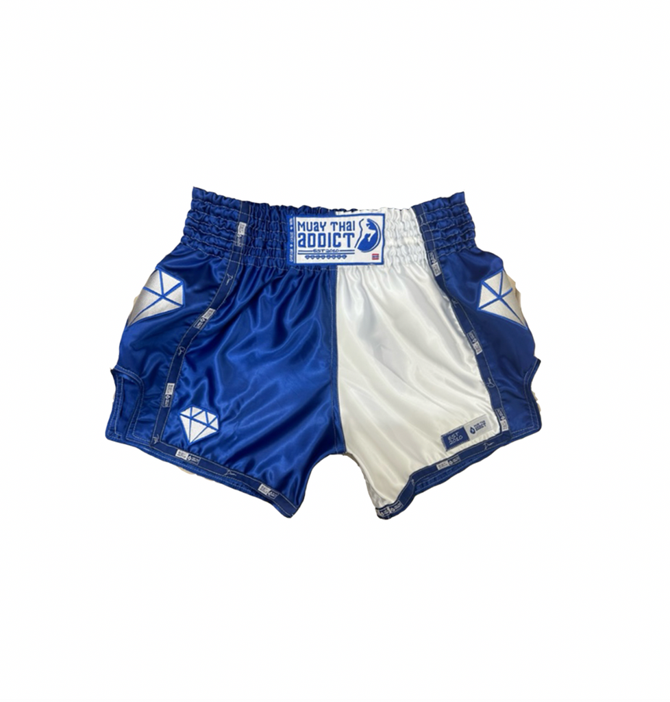Cobalt Ice F-SPORT Muay Thai Shorts