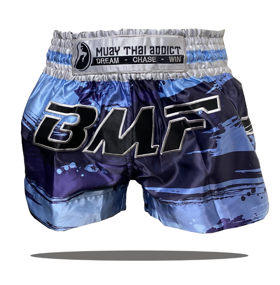 BMF Blue Showdown Muay Thai Shorts