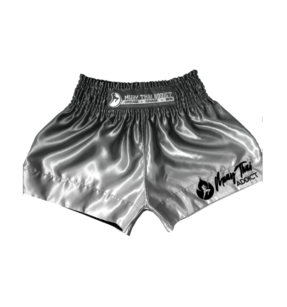 Black Faded Muay Thai Shorts