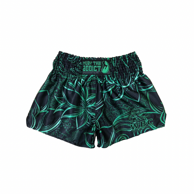 WBC Green Lotus Muay Thai Shorts