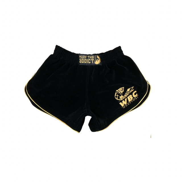 WBC Black Velvet  Muay Thai Shorts