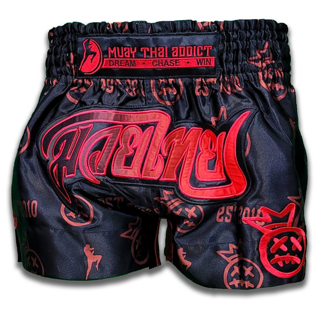 Red Crown Collector  Muay Thai Shorts